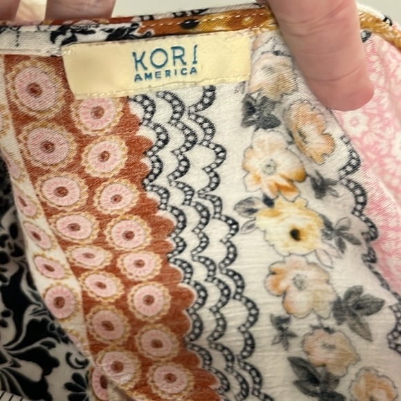 Kori America,Women's Dress Boho,Chic,Lace Flared -Lace,Sleeves,Excellent Leather - Picture 4 of 14